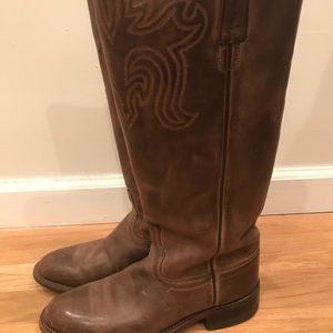 Old West Cowboy Boots—Brown
